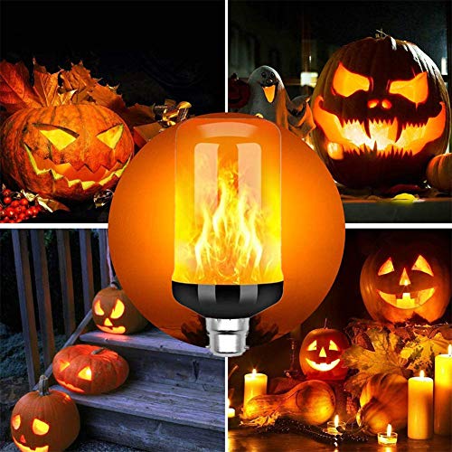 pzcvo Led Flame Effect Light Bulb Led Flame Effect Fire Light Bulbs Led Flame Effect Flickering Fire Light Bulb With Gravity Sensor Bayonet Led Light Bulb b22,2pack