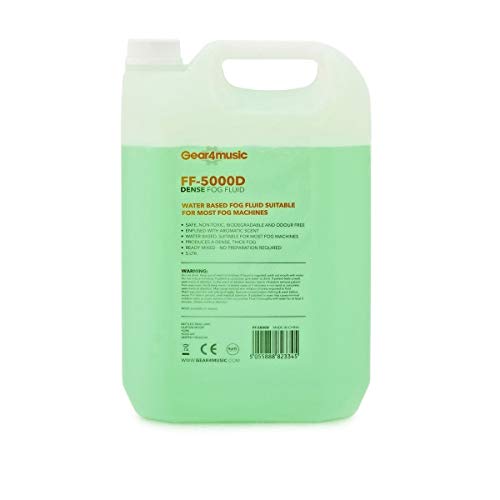 Gear4music Fog Machine Fluid 5L High Density Odourless