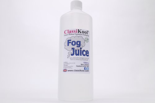 Classikool 1 Litre Fog Juice DJ Smoke Machine Liquid Special Effect Fluid - Choose Thickness (Extra Thick)