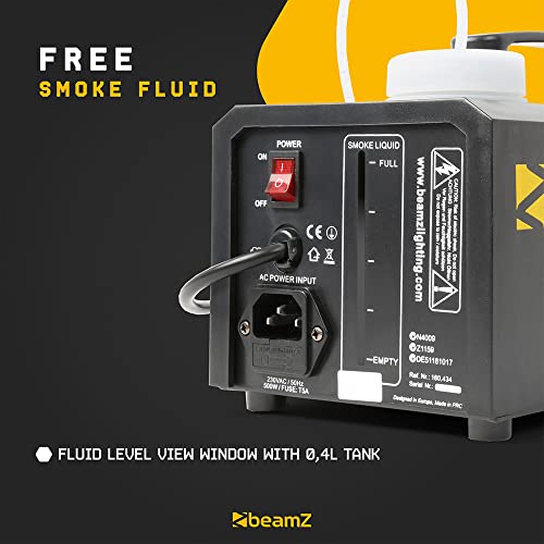 beamz Smoke Machine Fog Mist Haze Hazer Effect 250m Fluid DJ Disco Halloween PK4