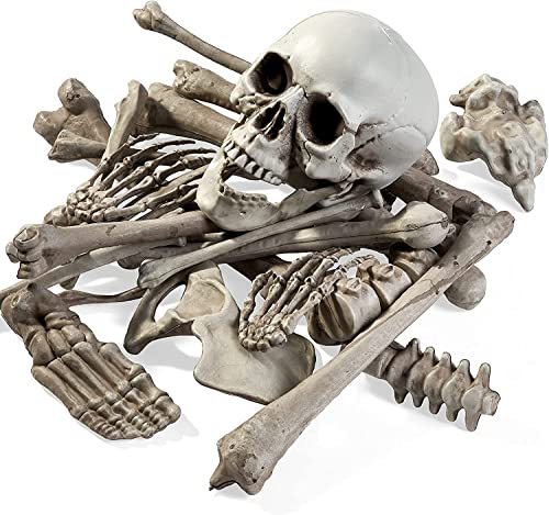 THE TWIDDLERS - Halloween Skeleton Skull Bones Party Prank Toys Costume Party Props and Scary Decorations