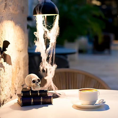 NUOBESTY 18pcs Mini Plastic Skull Heads Realistic Skeleton Ornament Halloween Prank Prop Party Decoration Party Favors Toys DIY Gift Accessaries 5CM