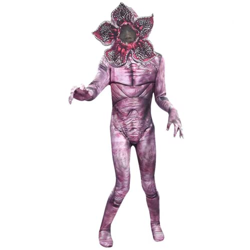 NILUTO Demogorgon Costume for Kids Halloween Scary Cosplay Flower Monster Jumpsuit Dress Up 5-14 Years