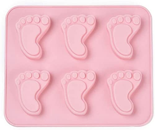 Selecto Bake Baby Feet Resin Food Grade Silicone Molds Fondant Molds for DIY Cake Chocolate Candy Decoration Jewelry Making