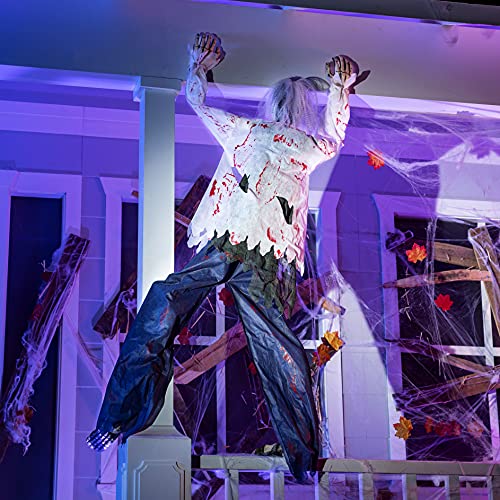 JOYIN 35.4’’ Halloween Climbing Zombies Wall Decoration, Halloween Life Size Climbing Dead Zombie for Halloween Haunted House Prop Decor Halloween Outdoor, Yard, Wall Decoration