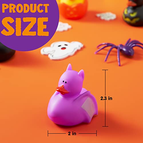 18 Pieces Halloween Fancy Novelty Assorted Rubber Ducks Variety for Fun Bath Squirt Squeaker Duckies, Toy, School Classroom Prizes Ducky, Trick or Treat Fillers and Party Favors