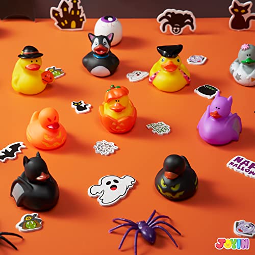 18 Pieces Halloween Fancy Novelty Assorted Rubber Ducks Variety for Fun Bath Squirt Squeaker Duckies, Toy, School Classroom Prizes Ducky, Trick or Treat Fillers and Party Favors