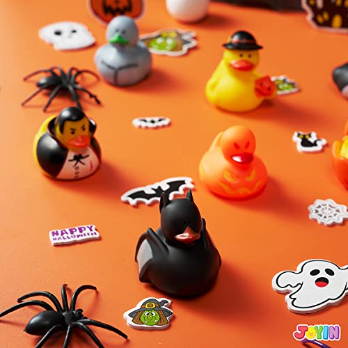 18 Pieces Halloween Fancy Novelty Assorted Rubber Ducks Variety for Fun Bath Squirt Squeaker Duckies, Toy, School Classroom Prizes Ducky, Trick or Treat Fillers and Party Favors