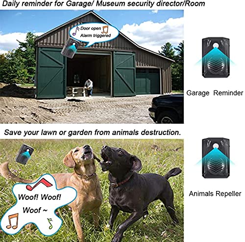 Waytronic Small Black PIR Infrared Motion Sensor Scream Sound Box MP3 Halloween Music Scary Voice Audio Speaker with USB Download Function (Black)