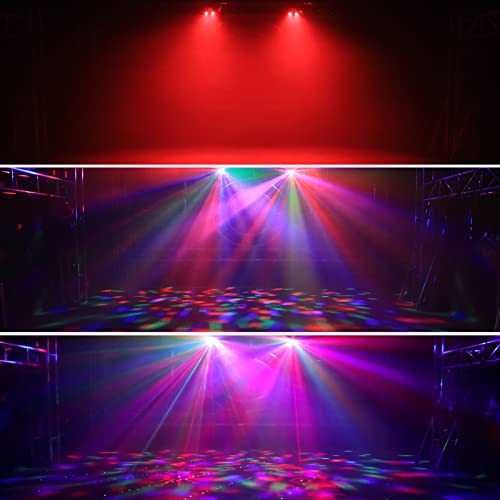 Stage Light Disco Light,5 in 1 LED Effect Light with Magic Ball,LED Pattern Strobe Lights with UV Effect,Sound Activated and DMX Controlled DJ Lights for Wedding,Church,Christmas,Halloween