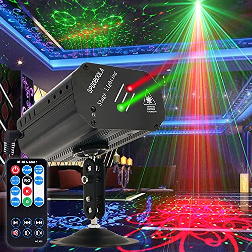 Party Lights,Dj Disco Lights Sound Activated Stage Effect Projector Strobe Lights with Remote Controller DJ Lights for Birthday Parties Wedding KTV Bar Karaoke Dancing Christmas Halloween…