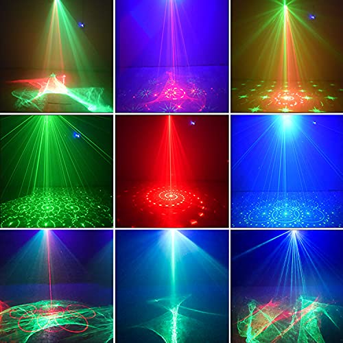 Disco Lights, New Upgraded USB DJ Party Northern Lights,Sound Activated 120 LED Patterns and Strobe Flash Effects with Remote Control for Holidays, Parties, Halloween and Christmas (Black)