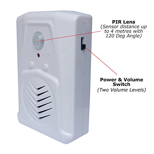 Talking Products, Voice Recordable & MP3 PIR Infrared Motion Sensor, Pro Edition with Multi-Track Playback. Record or Download your own Audio Files to Play Speech, Music or Sound Effects