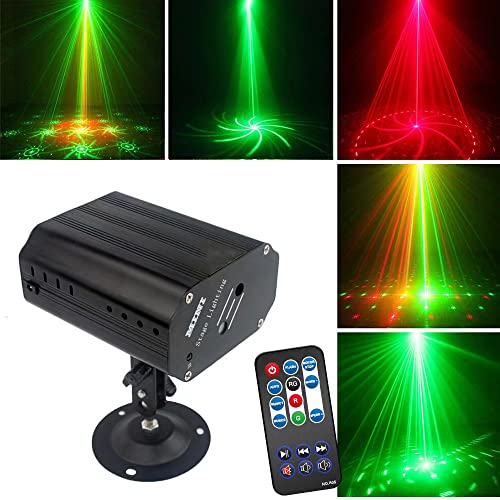 Party Lights Disco Light, Sound Activated Dj Lights Flash Strobe Lights Projector with Remote Control for Parties Birthday Gift Karaoke KTV Bar Dance Christmas Halloween Party Decorations