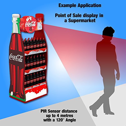 Talking Products, Voice Recordable & MP3 PIR Infrared Motion Sensor, Pro Edition with Multi-Track Playback. Record or Download your own Audio Files to Play Speech, Music or Sound Effects