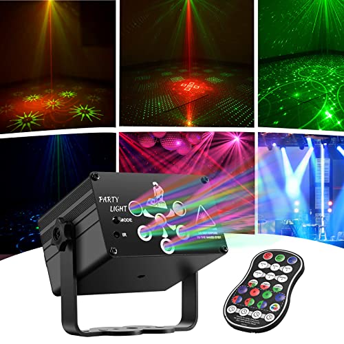 Dj Lights Party Lights, Sound Activated Lights with 120 Patterns Effects Mini LED Party Lamp Remote Control for Halloween Christmas Birthday Karaoke Bar