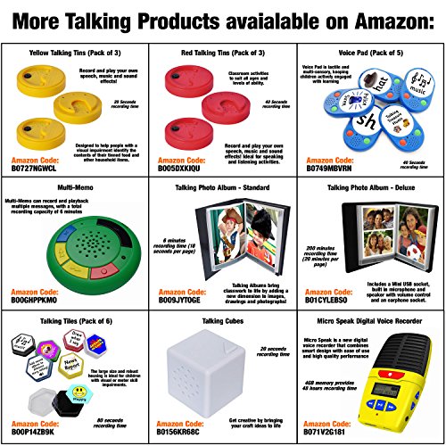 Talking Products, Voice Recordable & MP3 PIR Infrared Motion Sensor, Pro Edition with Multi-Track Playback. Record or Download your own Audio Files to Play Speech, Music or Sound Effects