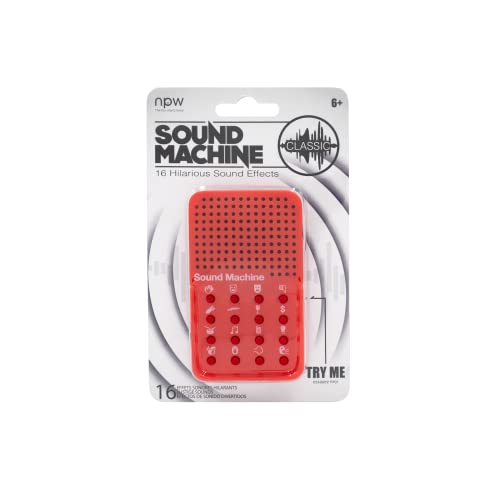 NPW Sound Effect Machine Toy for 6 Jahre to 99 Jahre- Red