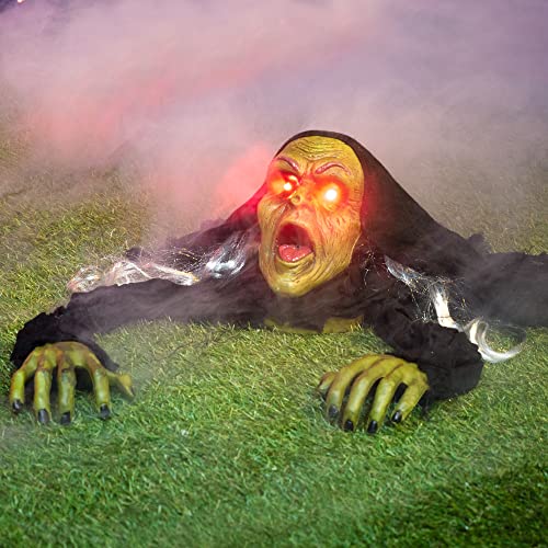 JOYIN Halloween Décor Groundbreaker Zombie with Sound and Flashing Eyes for Yard Decorations