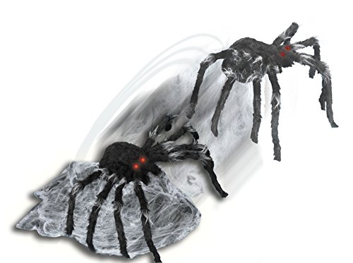 Spirit Halloween Black Jumping Spider Animatronic | Halloween Décor | Horror Décor | 21 Inches | Motion Activated | Moving Prop
