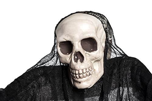90cm Skeleton In Chains Ghost Skull Halloween Hanging Decoration Grim Reaper Haunted House Prop Scary Spooky
