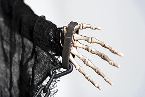 90cm Skeleton In Chains Ghost Skull Halloween Hanging Decoration Grim Reaper Haunted House Prop Scary Spooky