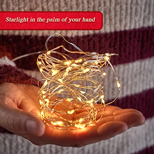 BAISE DIY Christmas Sound Sensor with 3m/9.8ft LED String Lights, Christmas Music Speaker with Decorative Lights, Christmas Song Voice-activated Props for Party Xmas Tree Decor