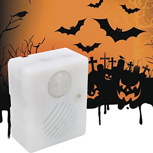 Baoblaze Halloween Sound Sensor Halloween Scream Speaker Scary Sound Speaker Machine Halloween Infrared Speaker Tricky Voice Activated Props Screaming Speaker for Haunted House Theme Party