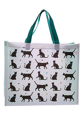 Puckator I Love My Cat Reusable Shopping Bag - Shoulder Bags - Handbags for Women - Canvas Tote Bags for Women - Shopping Hand Bag - Large Ladies Bags - Aesthetic Stuff - Big Foldaway Bag