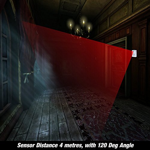 Talking Products, Halloween Decoration Party Motion Sensors with Spooky Sound Effects, Pack of 2, Scary Scream and Cackling Witch