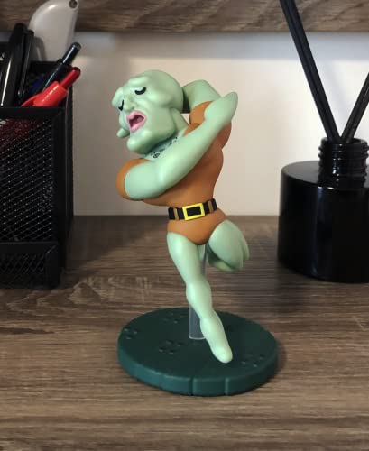 Falling Handsome Squidward, 4.7" Squidward Collectible Figure - Youtooz Spongebob Squarepants Collection Based on TV Series Spongebob Squarepants, Black