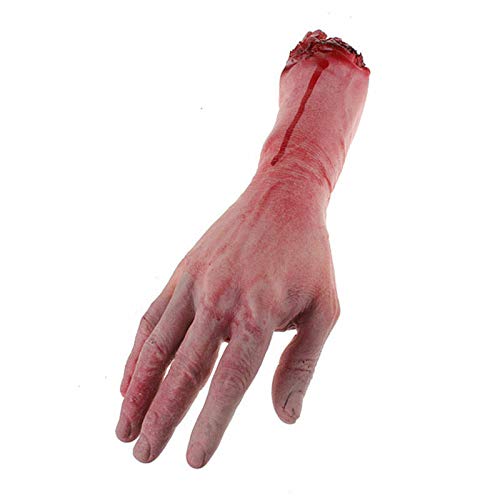 Bottam Bloody Horror Scary Halloween Prop Fake Severed Life Size Arm Hand House 22-23Cm (260316)