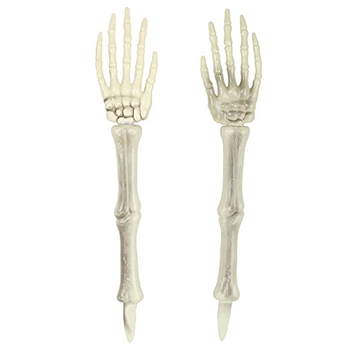 I LOVE FANCY DRESS 5-piece Skeleton Prop - Skull + Two Skeleton Arms + Two Skeleton Legs Halloween Party Decoration Set - Pack Of 1