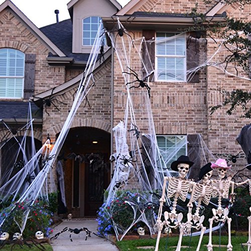 TOYMYTOY 300g Halloween White Luminous Cobweb Night Light Web Decoration for Haunted House