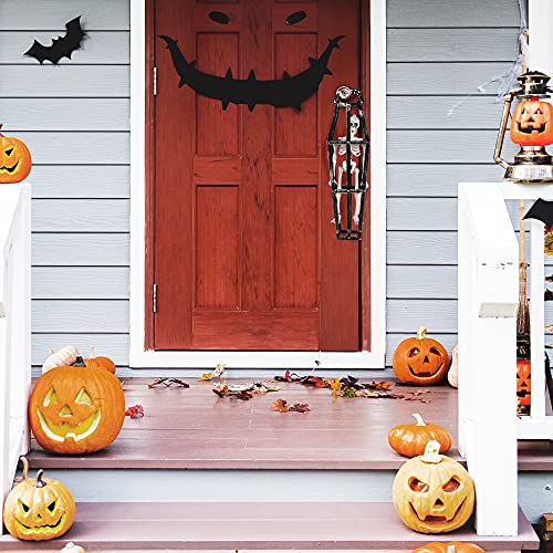 I LOVE FANCY DRESS Hanging Skeleton in Coffin - Full Body Halloween Decoration - 42cm 16 Inch - Creepy - Halloween Props - Pack of 2