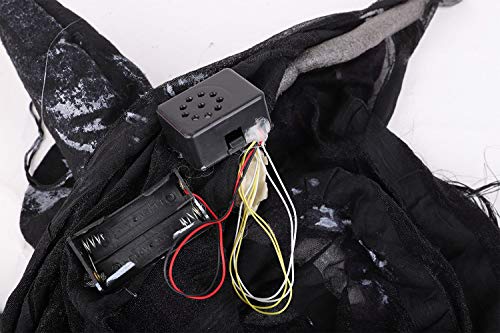 IPENNY Hanging Animated Skeleton Screaming Ghost Halloween Decoration Props for Haunted House Bar Restaurant KTV Décor Horror Pumpkin Skull hanging ghost pendant