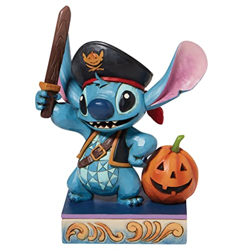 Enesco Disney Traditions Pirate Stitch Figurine Brown 6008987, 6.2 Inch