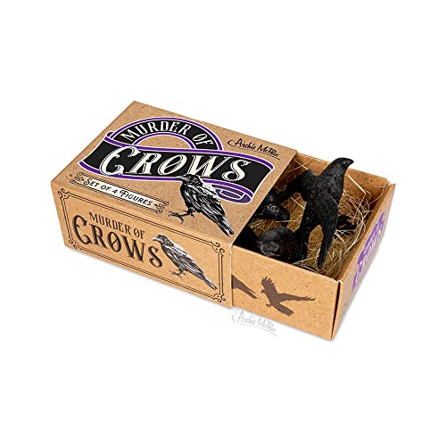 Archie McPhee Murder of Crows Figures - Set of 4