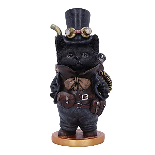 Nemesis Now Steamsmith's Cat 19.5cm, Black