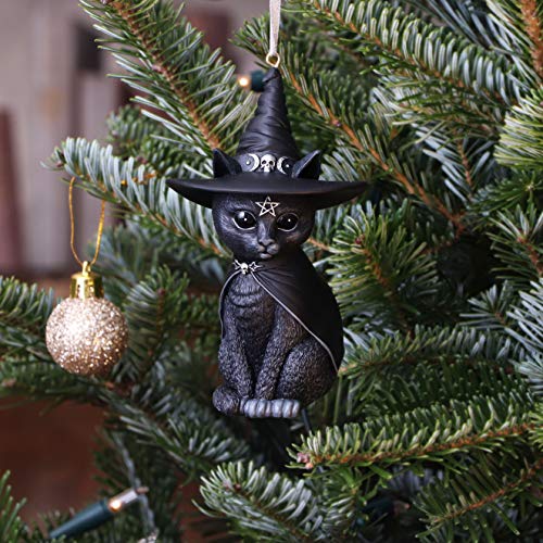 Nemesis Now Cult Cuties Purrah Hanging Ornament, Black, 11.5cm