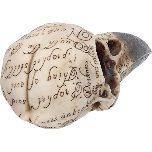 Nemesis Now Edgar's Raven Skull Figurine 25cm Ivory
