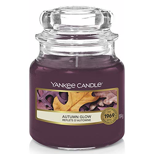 Yankee Candle Scented Candle | Autumn Glow Small Jar Candle | Burn Time: Up to 30 Hours