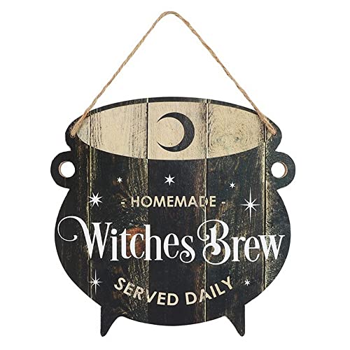 something different Witches Brew Cauldron MDF Hanging Sign, Multicolor, (HA_29030)