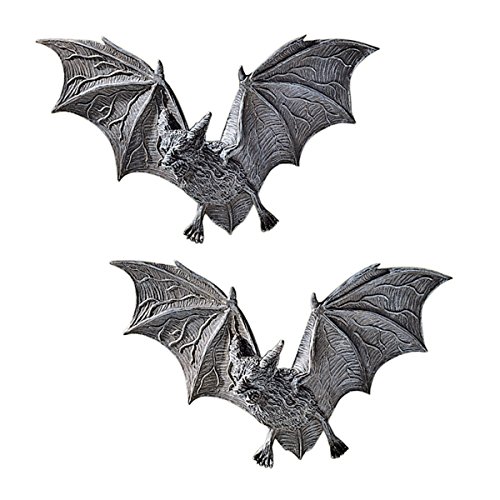 Design Toscano PD0054 the Vampire Bats of Castle Barbarosa Wall Sculptures - Set of 2