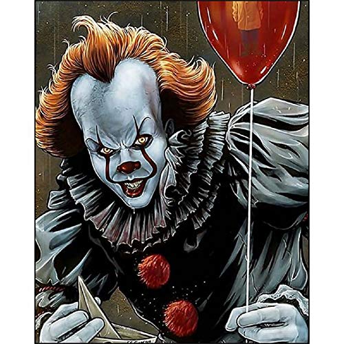 GOOKEER Full Diamond Painting Kits-5d Diy Diamond Picture Art Drill Kit for Halloween,Home Wall Decor,Crafts Gifts,Relaxation,Kids & Adults (Joker)