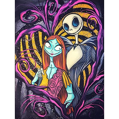 Halloween Diamond Painting Kits for Adults - 5D Diamond Art Kits for Adults Kids Beginner, DIY Full Drill Diamond Dots Paintings with Diamonds Gem Art and Crafts for Home Wall Decor - 12X16inch…