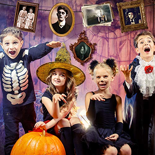 Outus 12 Pieces Haunted Pictures Gothic Mansion Portraits Horror Pictures Halloween Decorations Halloween Party Decorations Supplies (Frame Not Included)