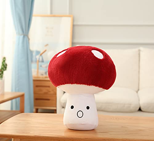 Hynbasea 3D Creative Plush Pillows Mushroom Cute Surprised Mushrooms Throw Pillow (Small (7"))