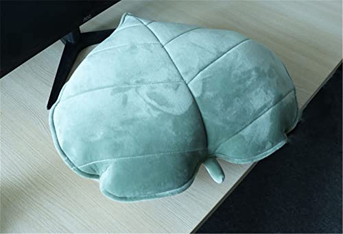 plush pillow leaf pillow floor pillow fun plush cushion decorative throw pillow reading pillow Seat Car Cushion (50 x 50 cm, Green)