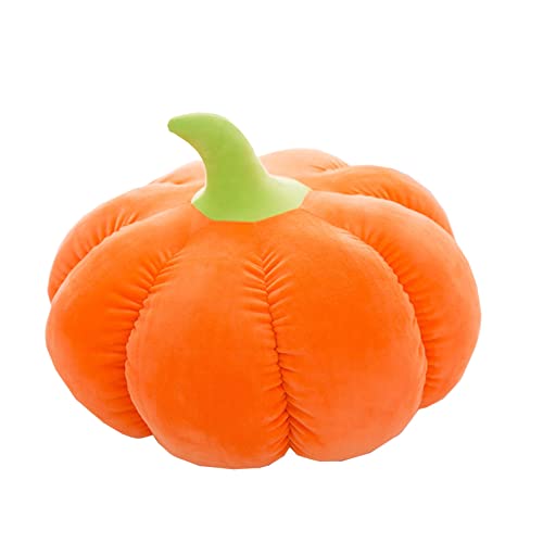 Pumpkin Throw Pillow, Cute Stuffed Plush Toy Sofa Cushion for Home Decor Kids Gift (35cm)